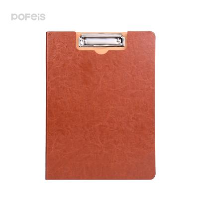 China Custom Leather Care Clipboard MDF Office Supplies MDF Folder A4 Clip Board Custom Clipboard Menu Clipboard for sale