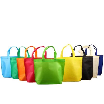 China Eco-friendly Gift Advertising Show Business Promotional Shopping Non Woven Tote Bag With Customized Logo for sale