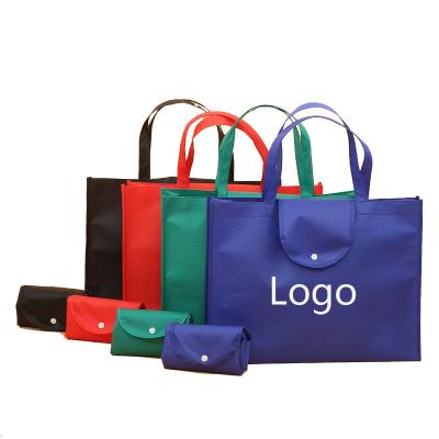 China Customized Reusable Reusable Logo Nonwoven Grocery Bag Logo Customer Needs Foldable Nonwoven Shopping Bag for sale