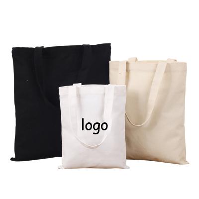 China Eco-Friendly Promotional Eco Friendly Organics Recycle Custom Printed Logo Plain Cotton Canvas Grocery Tote Bag for sale