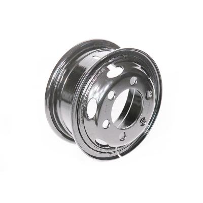 China Pipe Shaped Steel Wheels And Rims Steel Wheel Disc With Valve Hole For Truck Use Truck Wheel Rim for sale