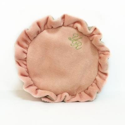 China Fashion Cute Cute Ladies Make Up Tiny Embroidered Lovely Lace Round Makeup Bag for sale