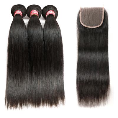 China Top Seller 10a Grade Body Hair Straight Closure 100% Silk Free Human Brazilian Virgin Indian Raw Virgin Hair Cuticle Aligned Vietnmese Hair for sale