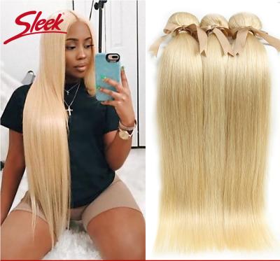 China Raw Cuticle Aligned 100% Virgin Human Hair 613 Mink Brazilian Remy Straight Hair Weave Bundles Unprocessed Hair Extension Wholesale for sale