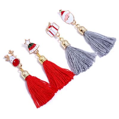 China 2017 Christmas Newcomer Christmas Brooch With Tassel, Christmas Gift for sale