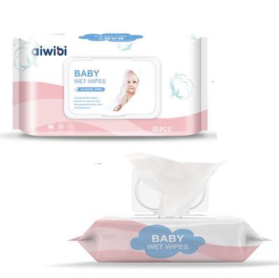 China Natural Cleaning Baby Wipes Premium Biodegradable Bamboo Wet Cloths Wholesale Price for sale