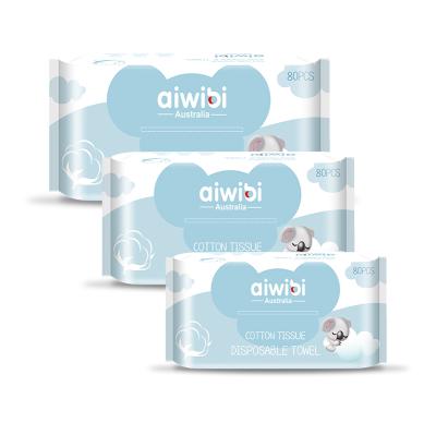 China Aiwibi Natural Organic Baby Cleaning Wet Cloths Wholesale Biodegradable for sale