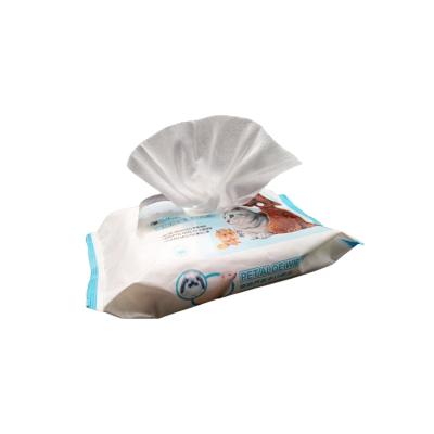 China Free Sample Cat Cleaning Wet Wipes Disposable Pet Eye Deep Cleaning Dog Wet Wipes for sale