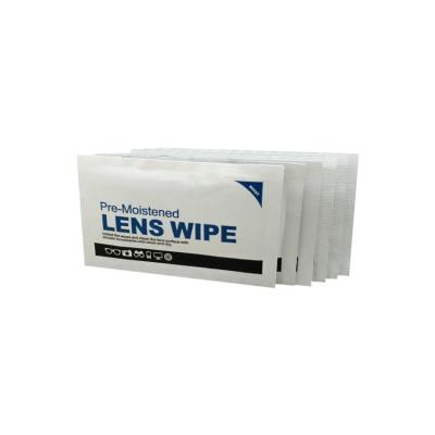 China Unique Glass Cleaning Pre-moistened Racing Glasses Clean Damp Wipes for sale