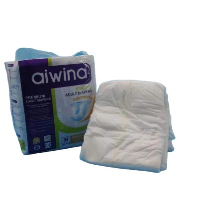 China AIWINA OEM Strong Plain Weave Hospital Grade Thick And Quick Dry Unisex Adult Diapers for sale