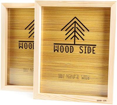 China Wholesale High Quality Eco-Friendly Natural Picture Home Picture Art Wooden Decoration Wall Hanging Wooden Frame for sale