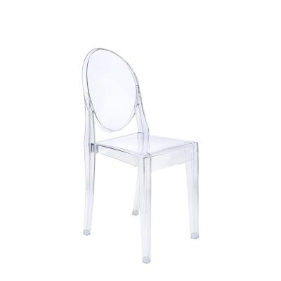 China Feature: Super Comfortable Hot Sale Modern Transparent Acrylic Dining Chair Wedding Chair for sale