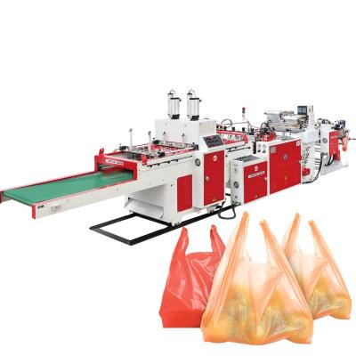 China Suitable Full Automatic Super High Speed ​​Thicker Layer Plastic Bag Making Machine T-shirt Shopping Bag Machine for sale