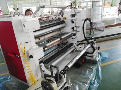 China CLOTHING PLC Controlled High Speed ​​Slitting Machine For Paper, Film, Foil, Kraft Paper 1300mm for sale