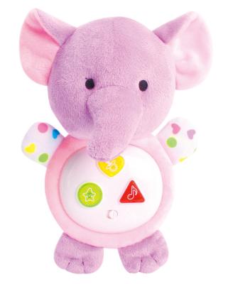 China Wholesale Stuffed Animal Plush Toys Anime Stuffed Animal Doll Pink Elephant Plush Musical Toys for sale