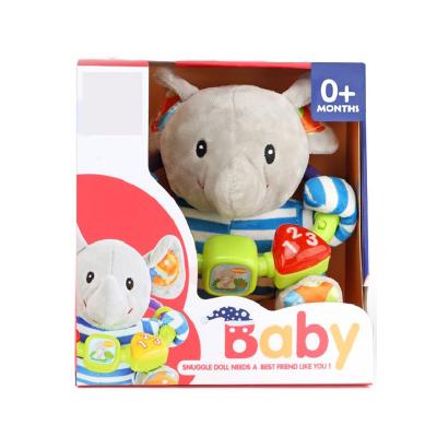 China Custom soft music interactive plush toy doll plush toy clamperl kawaii plush jigsaw elephant toy for sale