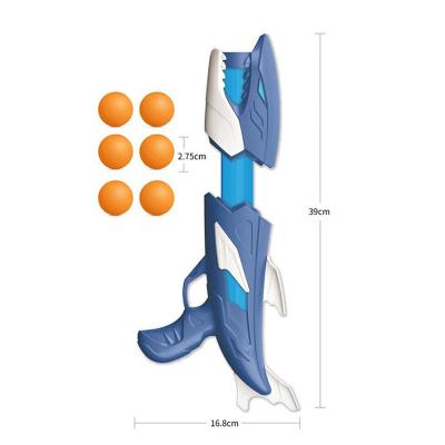 China Children's Sports Toys Games Cartoon Shark Bullet Gun Toy Soft Target Shooting Games A0036973 for sale