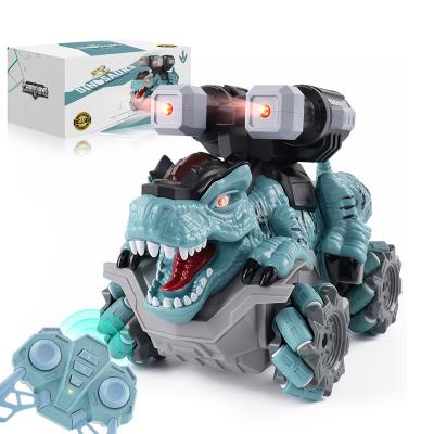 China New RC Hobby Stunt Climbing Car is a remote control electric dinosaur car with lights and music when it starts for sale