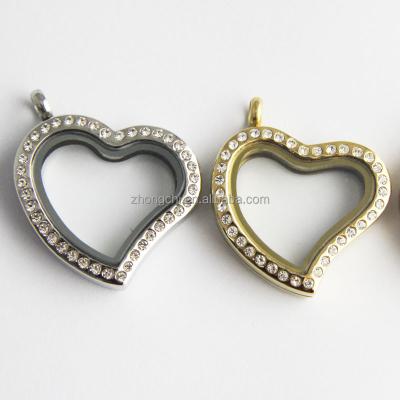 China CLASSIC Floating 316L Stainless Steel Pendant Heart Memory Pendant Wholesale for sale