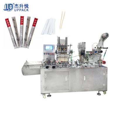 China Hign Speed ​​Heating Sealing Single Cutlery Chopsticks Wooden Toothpick Packing Machine for sale