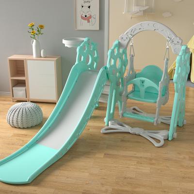 China Kids Amusement Toys Hot Sale Kids Playground Swing And Slide Plastic Indoor Set For Baby for sale