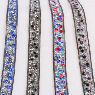 China Brilliant Hot Colors 2cm Strip Diamond Crystal Vivid Rhinestone With Resin Rhinestone DIY Rhinestone Decoration for sale