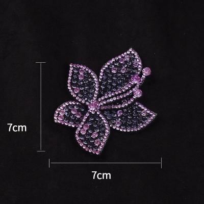 China Environmental Inspection Design Crystals Rhinestone Mesh Glue Sheet Sticker Rhinestone Handbag Shoes New for sale