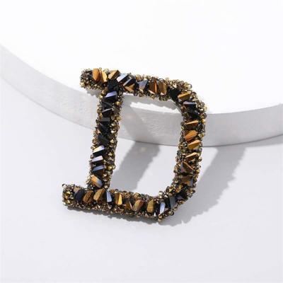 China Large 3d rhinestone environment inspection hotfix sconce patches crystal rhinestone applique for sale