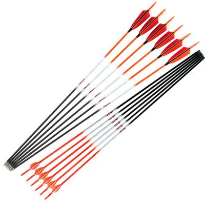 China Linkboy Archery Feather Id4.2mm Chinese Spine 300-1000 Pure Carbon TIR Arrows True For Recurve Bow For Sale for sale