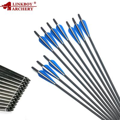 China Hunting Broadhead Archery 20 22 Inch Mini Set Pistol Cobra Adder Hunting Carbon Crossbow Arrow For Sale for sale