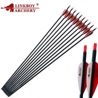 China Hunting Linkboy Carbon Mixed Arrows ID6.2mm Spine500 OD7.8mm 30