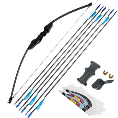 China Target Shooting Archery Recurve Manipulations Archery Set 40lbs For Youth Adult Beginners Training Practice Wooden Straight Bow Bow Kit for sale