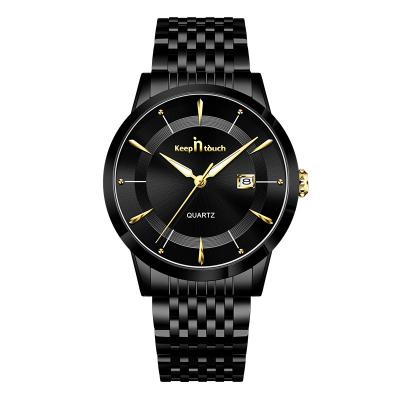 China Custom Branded Luxury Waterproof Hands OEM Quartz Wristwatches Date Logo Date Black Stainless Steel Mens Automatic Watches for sale