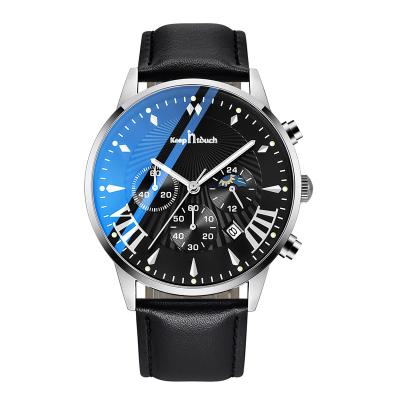 China Wholesale Fashion Auto Date Chronograph Watches Custom Logo Waterproof Luxury Quartz Sport Watches For Men for sale