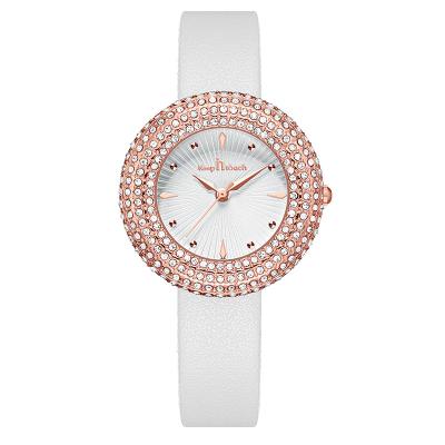 China Best Selling Water Resistant Fashion Women Watches Luxury Diamond Leather Strap Quartz Wrist Watches For Ladies for sale