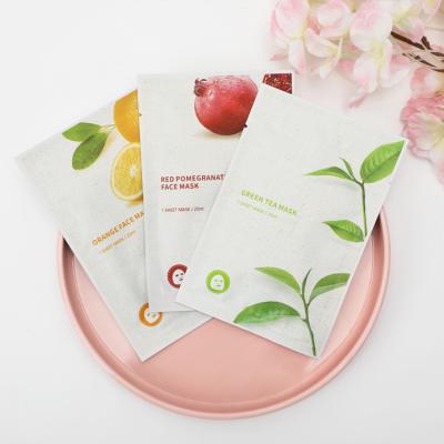 China Comfortable Natural Skin Care Fruit Skin Care Moisturize Fruit Face Beauty Mask Sheet Mascarilla Hidratante Facial Massage Whiten Facial Mask for sale