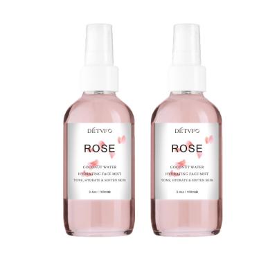 China 100% Comfortable Pure Private Label Rose Face Toner Mist Spray Witch Hazel Rose Face Toner Rose Water For Face Organic Water Skin Toner for sale