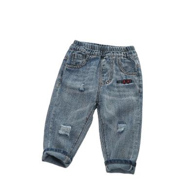 China KYO Boys Breathable Ripped Pants Spring Korean Style Baby Pants Casual Children's Jeans for sale