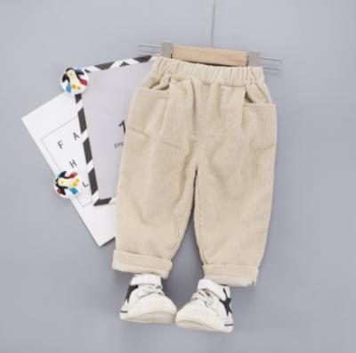 China OTHER KYO Cotton Children's Solid Color Baby Boy and Pants Micro-elastic Woven Pants Girls Kids Trousers for sale