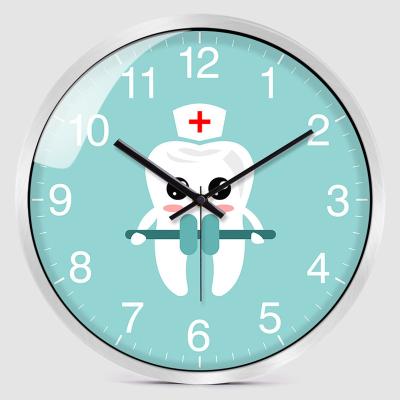 China Full Digital Acrylic Medical New Style And Design Trendy Dental Clinic Dental Wall Clock Dental Gift for sale