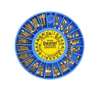 China For Dental Implant Dental Implant Screw Post High Quality And Good Price Gold Plated 120PCS/BOX for sale