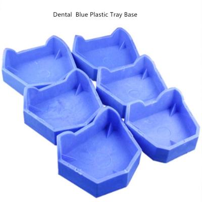 China Full Medical Dental Blue Plastic Dentistry Tray Base / Silicone Tray Base With 6 Per Set Cheap Tray Base for sale