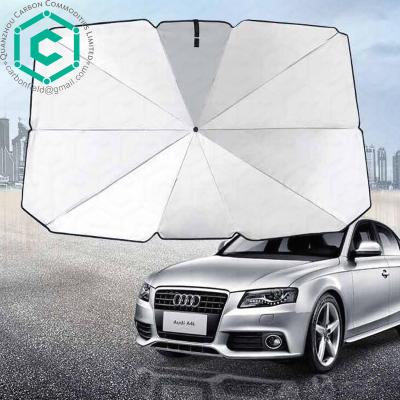 China Nylon Folding Car Front Windshield Umbrella Sunshade Anti-UV (S&L Size) Keep Cool In Car Suitable For SUV for sale