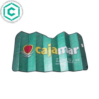 China OEM PE Foam Car Sun Shade Logo Advertising PE Foam Car Sun Shade for sale