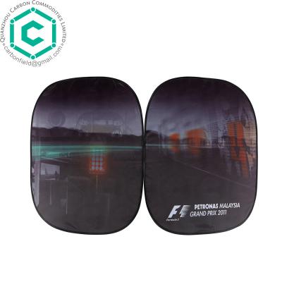 China Gypsy Two Different Printing Portable Car Sun Shade for sale