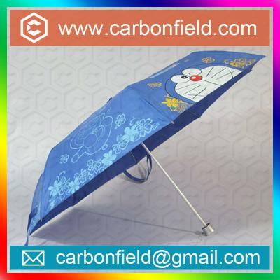 China Japanese Sun and Rain Umbrella Kids Umbrella with Doraemon Logo Design for sale