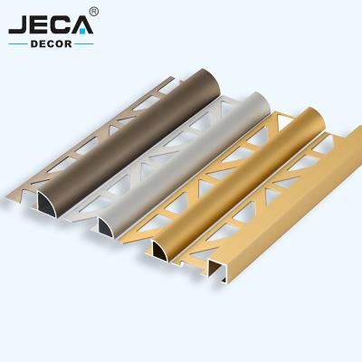 China Foshan JECA Profile OEM Logo Factory Price High Quality Modern Aluminum Decorative Tile Trim Tile Edges Profiles for sale