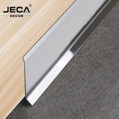 China Foshan JECA Modern Skirting Board Profiles For Decoration 304/316 Skirting Stainless Steel Tile Trim High Quality Free Sample for sale