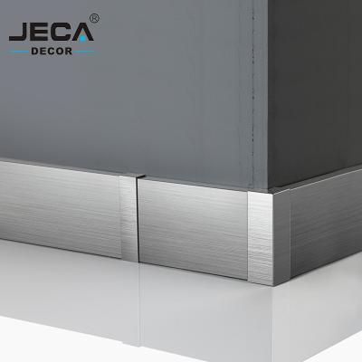 China Foshan JECA Modern High Quality Stainless Steel Skirting Board Skirting Board For Floor Or Wall Decoration Luxury Stainless Steel Tile Trim for sale