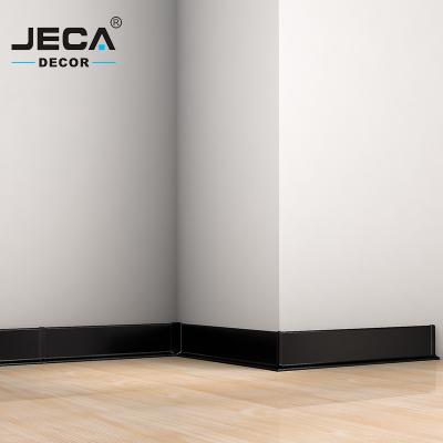 China Foshan JECA Modern OEM Logo Aluminum Skirting Board Aluminum Floor Skirting New Design Metal Skirting Board For Floor Decoration for sale